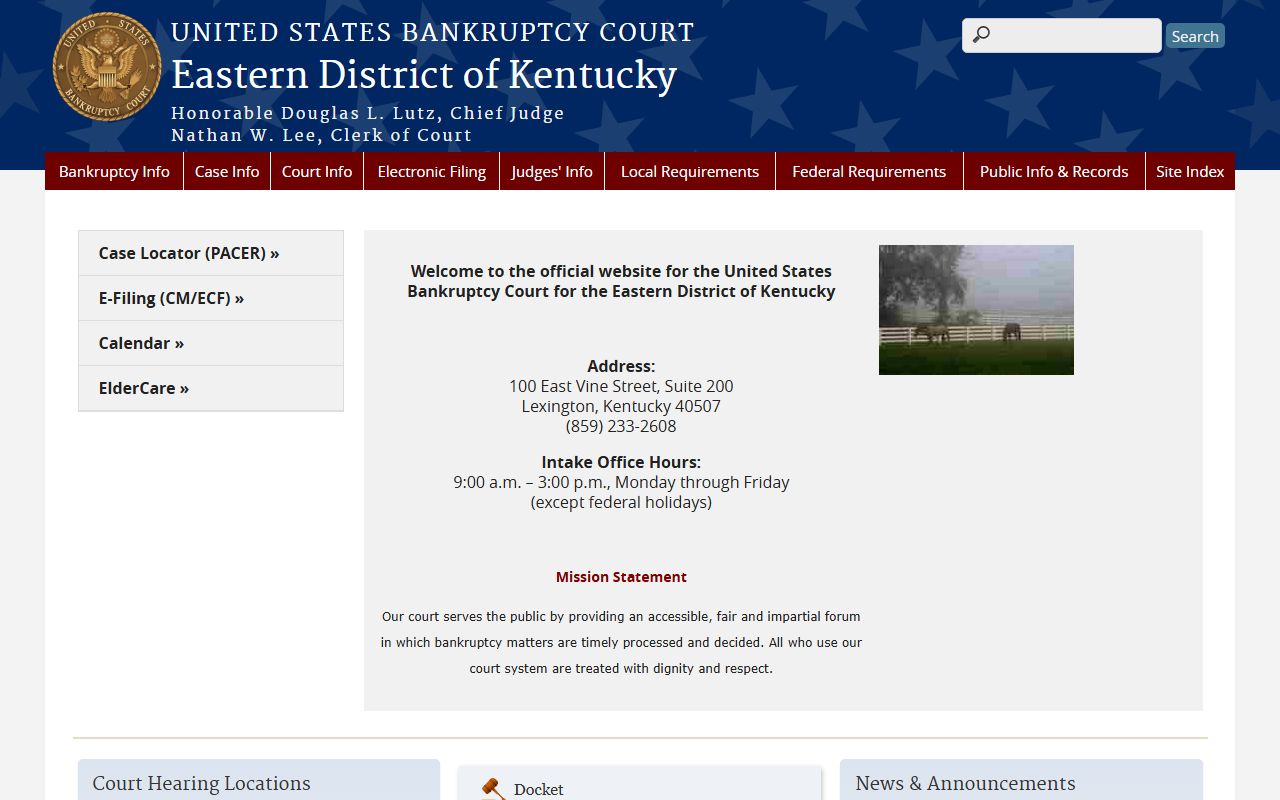 Lee County Circuit Court Clerk federal bankruptcy record distinction