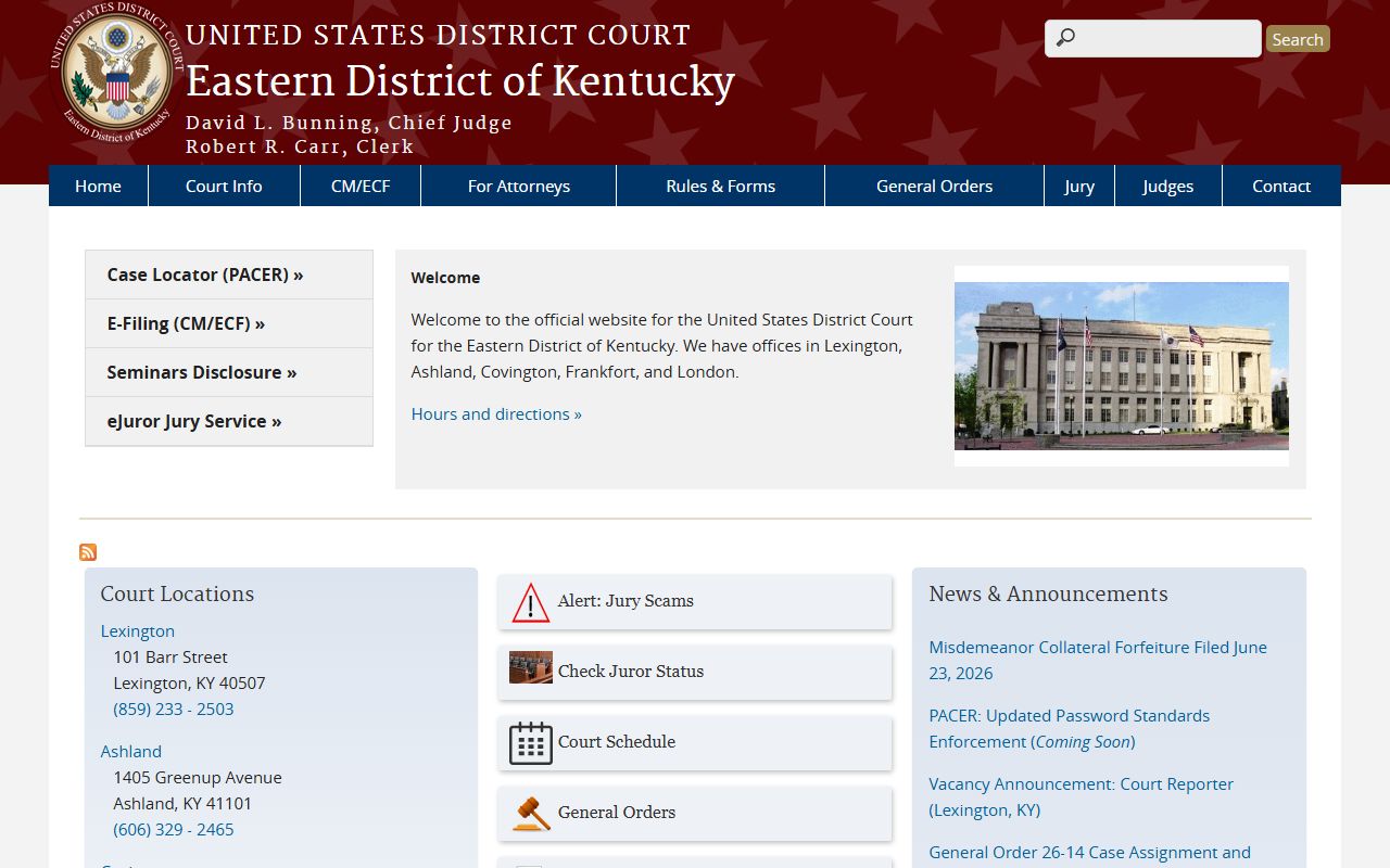 Lee County Circuit Court federal district court distinction